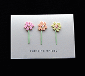 Thinking Of You Stems - Handcrafted Card - dr20-0009